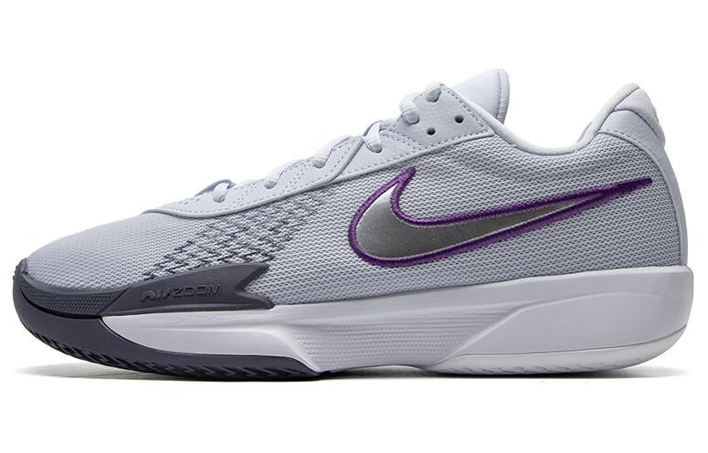 

Nike Air Zoom G.T. Баскетбольные кроссовки Cut Academy унисекс, Белый/фиолетовый/серый