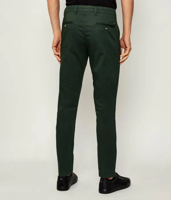 Брюки-Чиносы Bleecker Slim fit Tommy Hilfiger, зеленый — фото 4