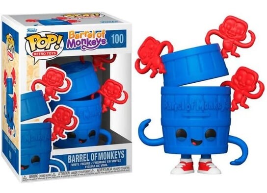 

Funko POP! Ретро-игрушки, Коллекционная фигурка, Бочка с обезьянами, 100 шт.