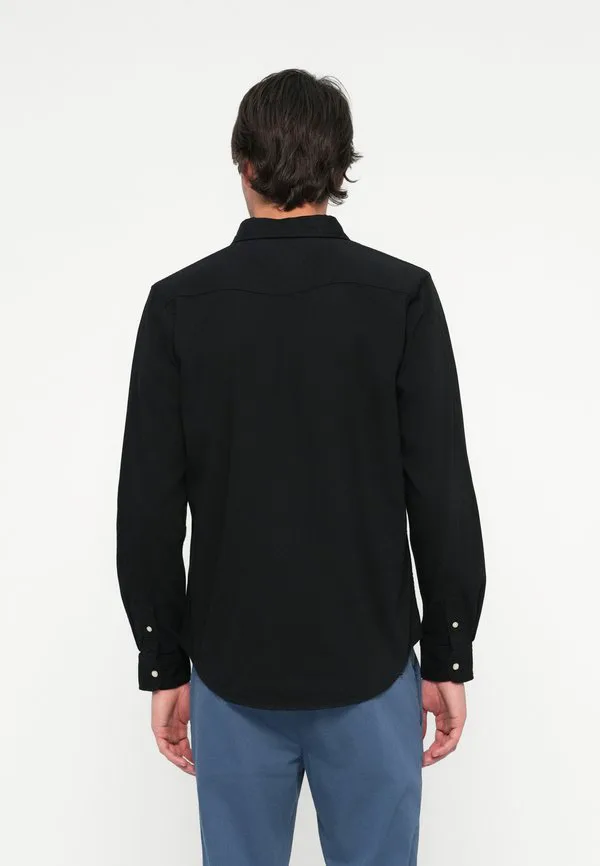Рубашка из выстиранного денима стандартного кроя Tommy Hilfiger, Black — фото 3