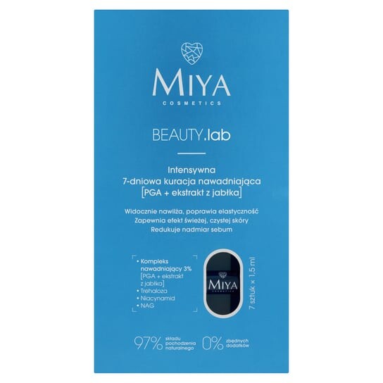 

Интенсивное 7-дневное увлажняющее средство (PGA + экстракт яблока) BEAUTY.lab, Miya Cosmetics