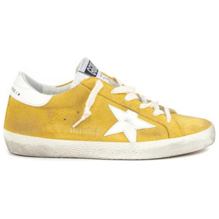 Кроссовки для скейтбординга Super-Star женские, низкие, желтые Golden Goose — фото 2