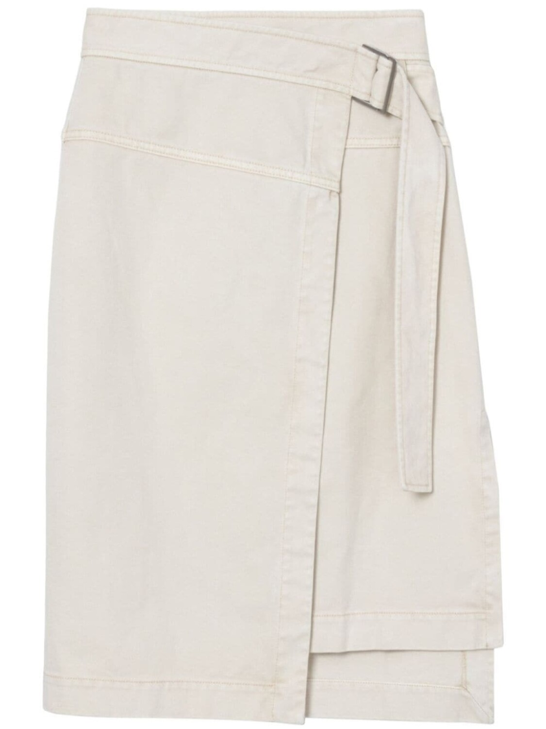 

3.1 Phillip Lim джинсовая юбка миди с запахом, белый