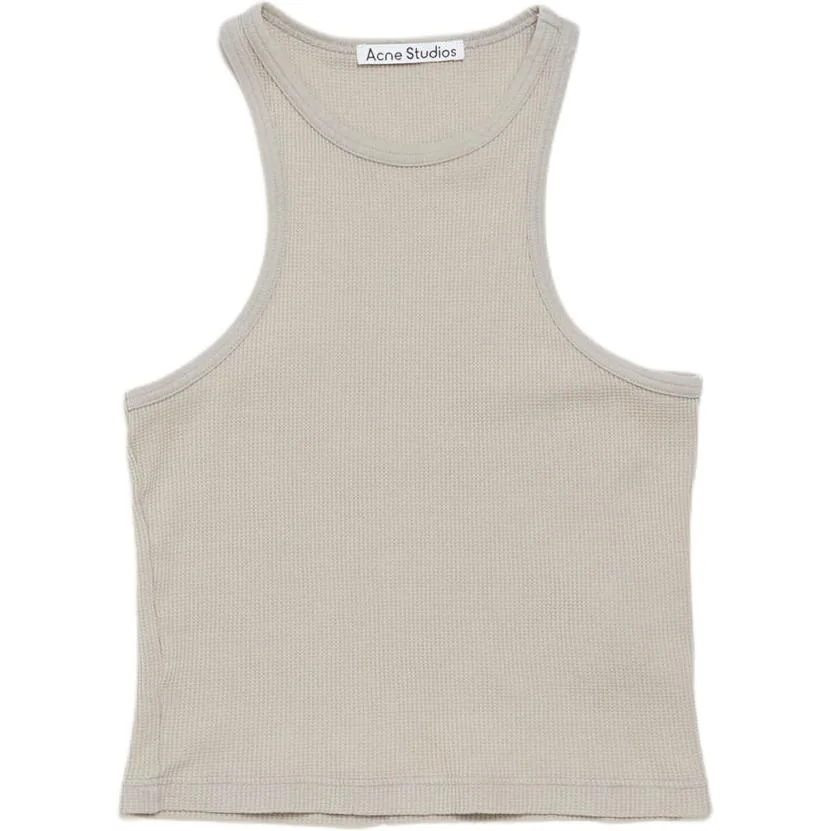 Acne Studios 2024 FW24 Футболка-майка Unisex Bright Gray