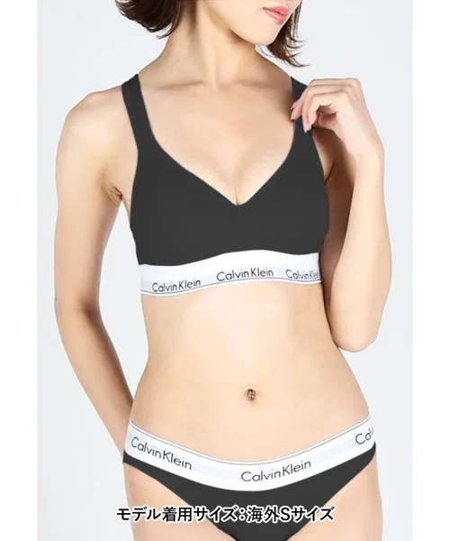 Calvin Klein Underwear - Женский спортивный бюстгальтер, нижнее белье, бюстгальтер без косточек, бюстгальтер без косточек, однотонный, с логотипом — фото 3