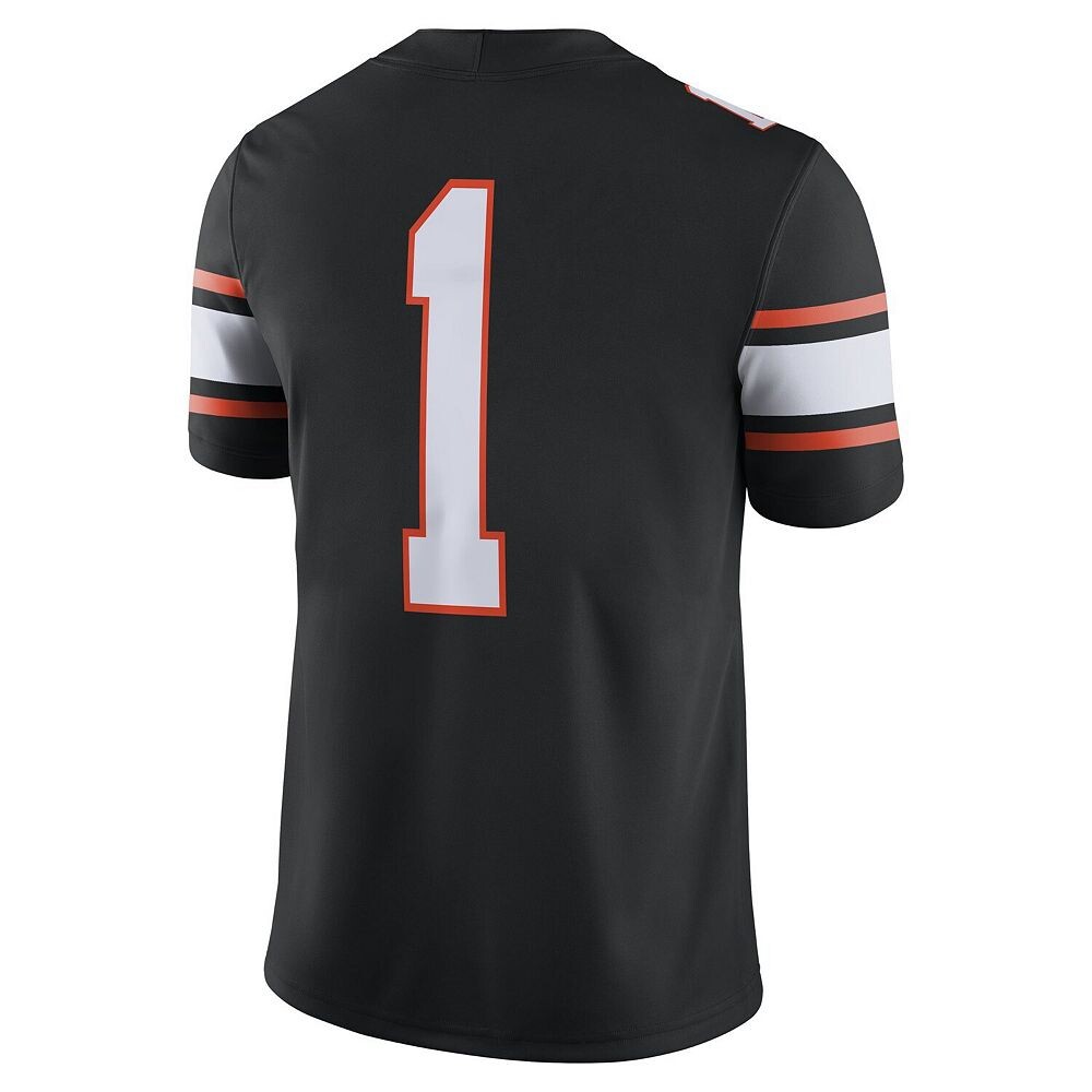 Мужская черная футболка Nike #1 Oklahoma State Cowboys Game, цвет Oks Black — фото 4