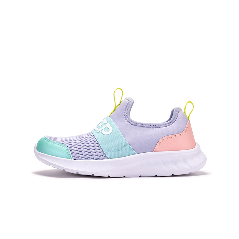 

XTEP Кроссовки с нескользящей подошвой и низким верхом, фиолетово-синие, с пеной, детские