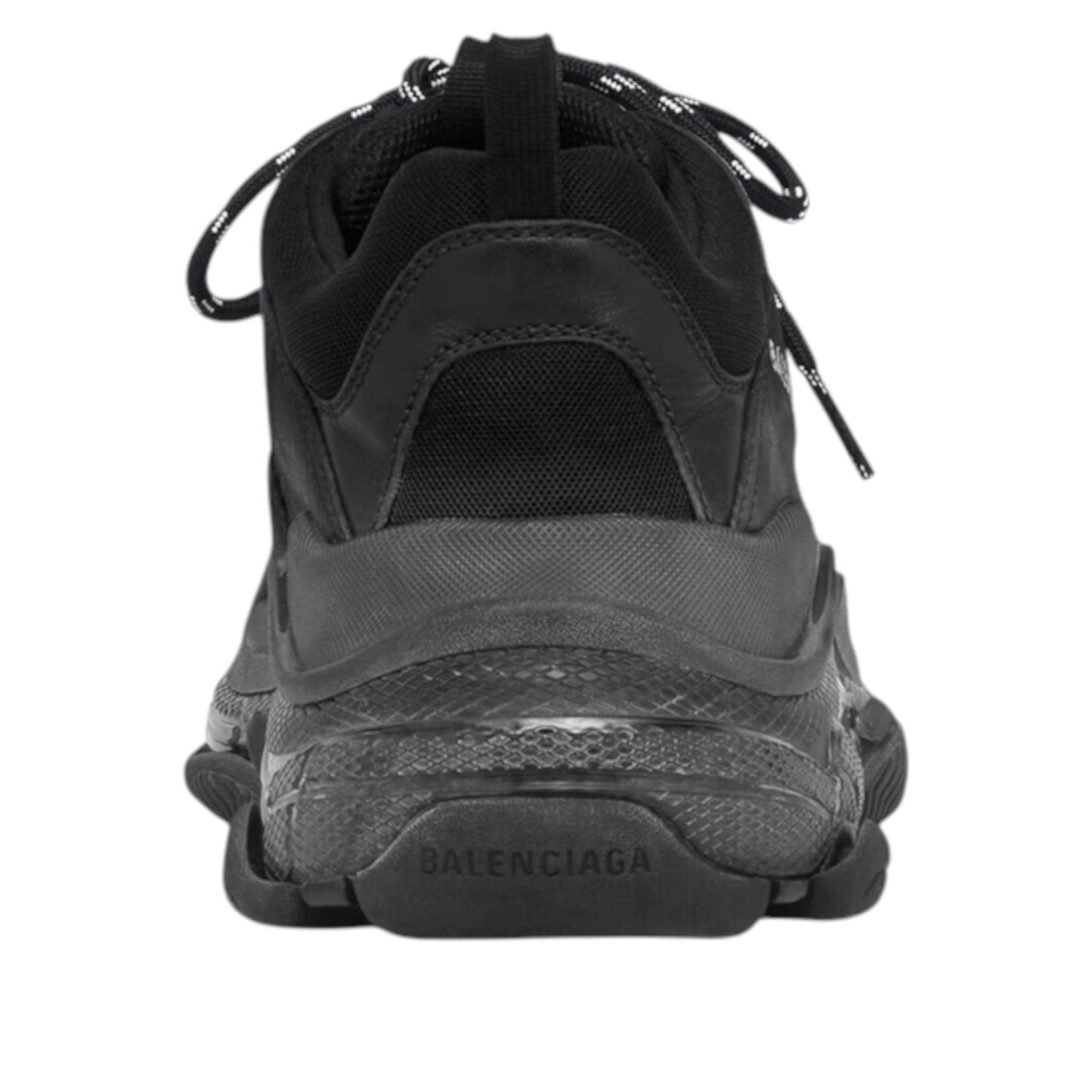 Balenciaga Triple S Clear Sole 'Black' — фото 4