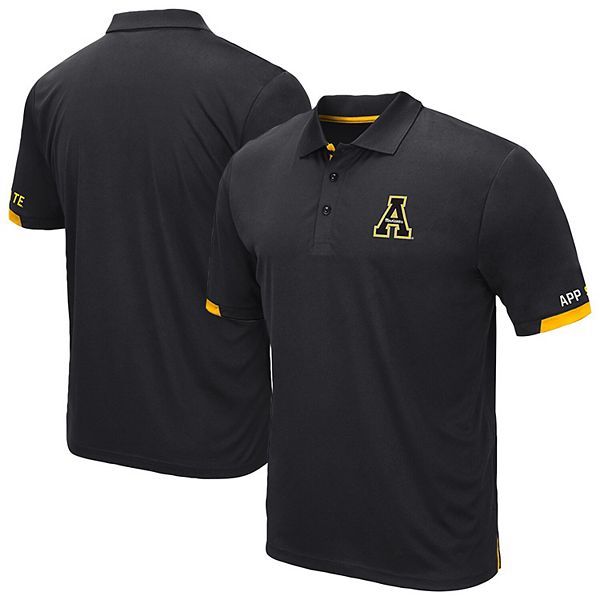 

Мужская черная поло Appalachian State Mountaineers Santry Colosseum