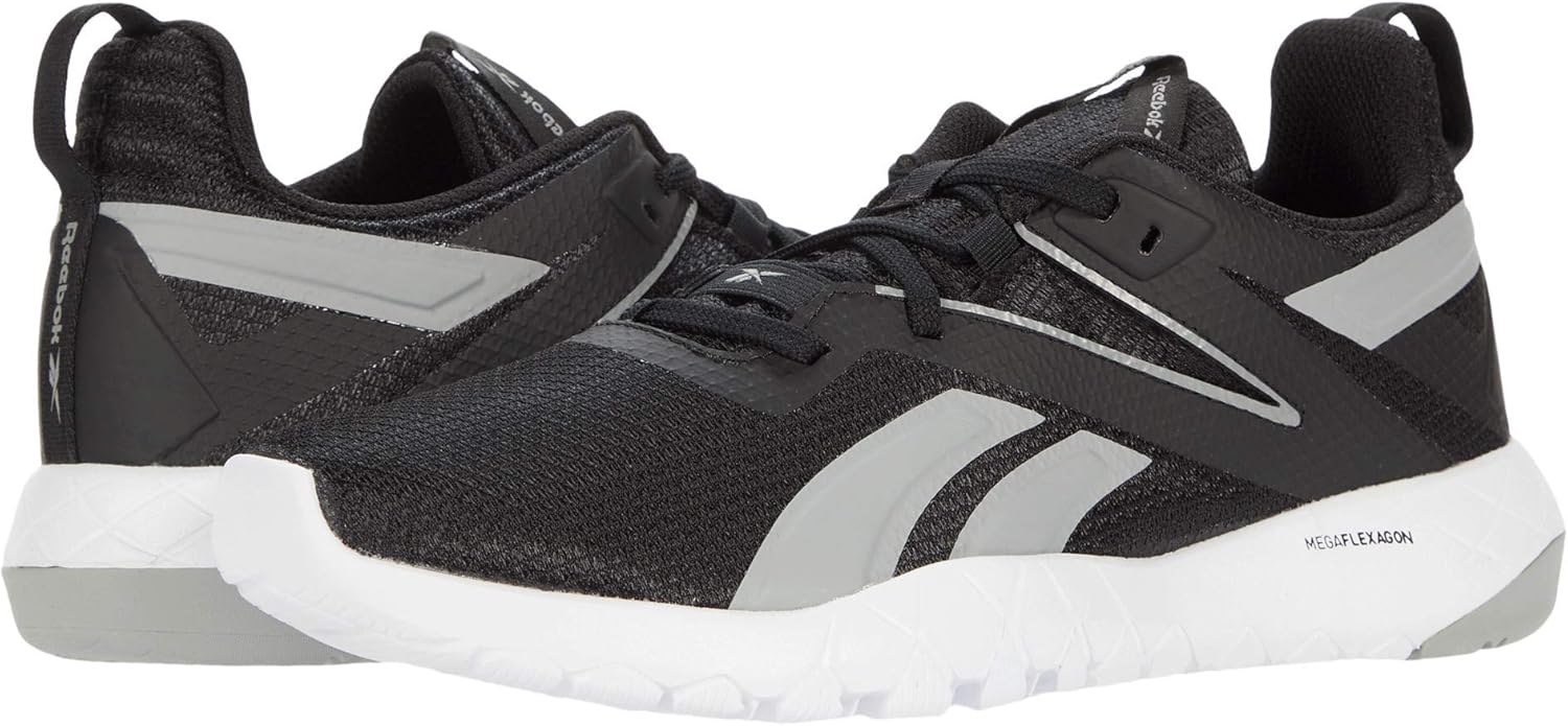 

Мужские кроссовки Reebok Mega Flexagon Cross Trainer, белый/черный/серый