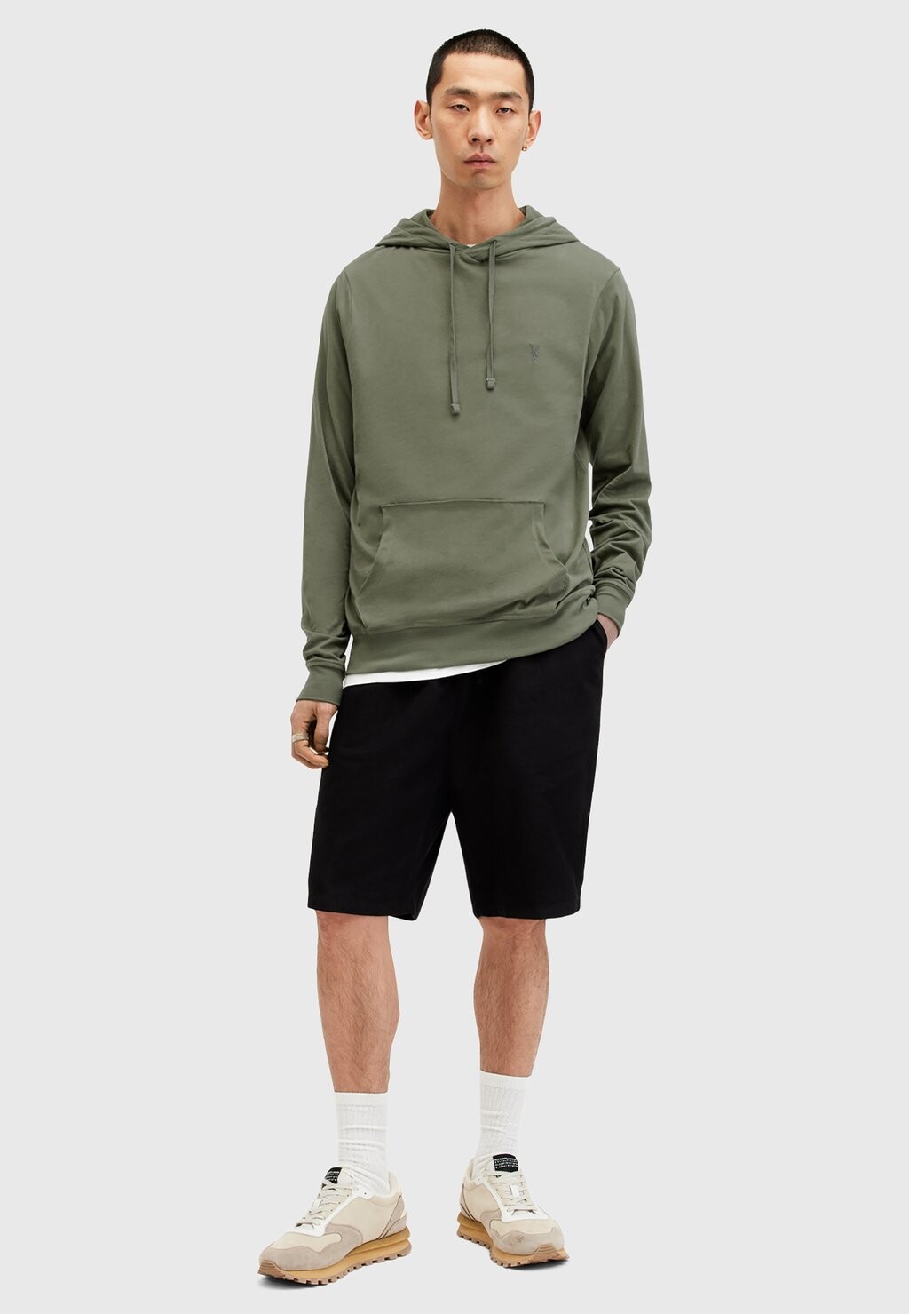 

Толстовка BRACE HOODY AllSaints, хаки