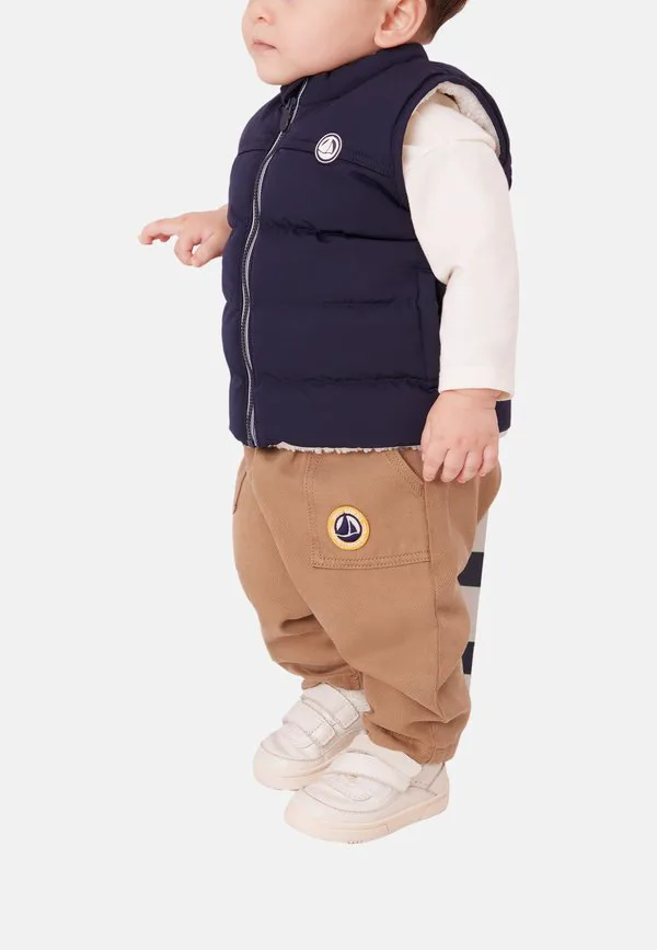 Жилет bebe doudoune Petit Bateau, Smoking/Milk