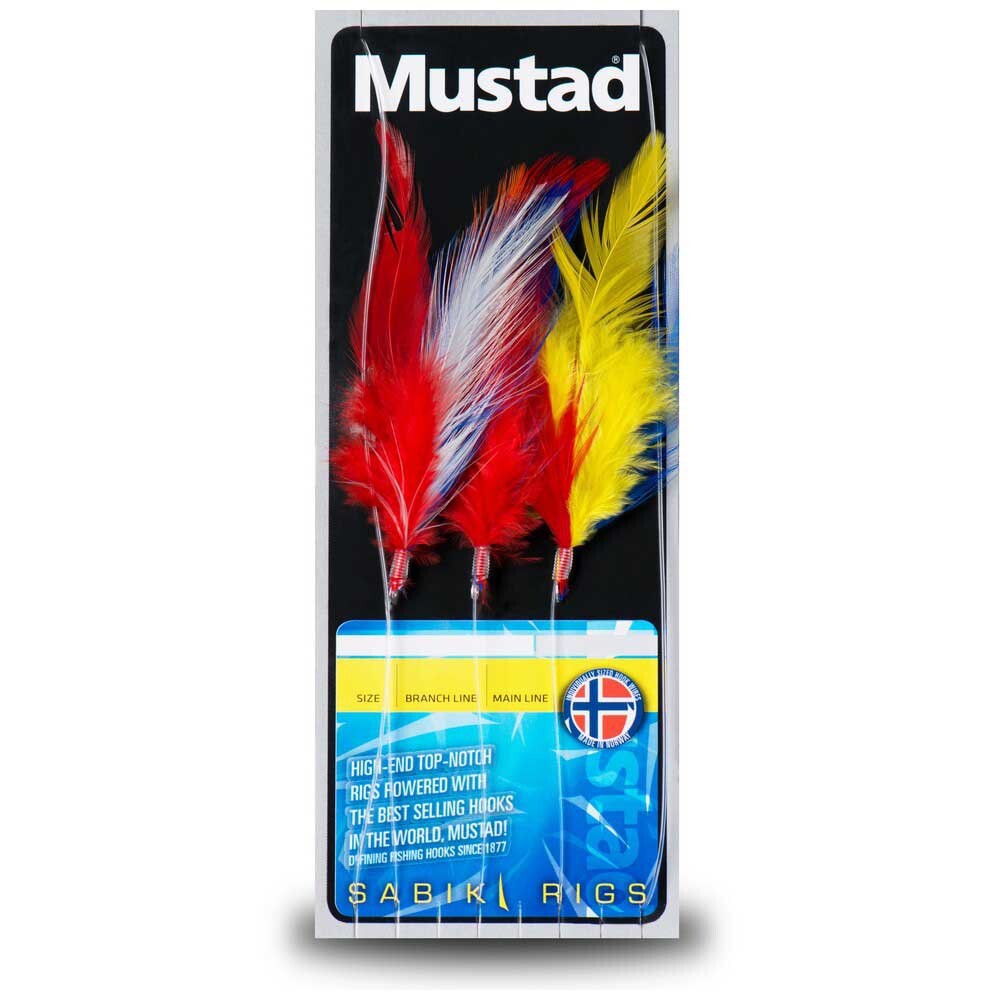 

Оснастки Mustad CL-RIG31 Coloured Feather Trace, разноцветный