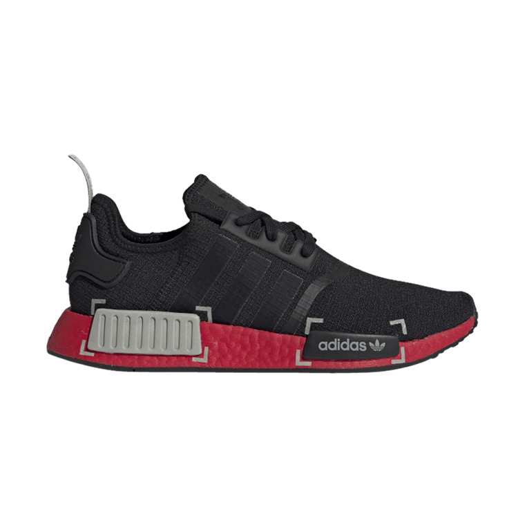

Кроссовки adidas NMD_R1 'Black Grey Scarlet', черный