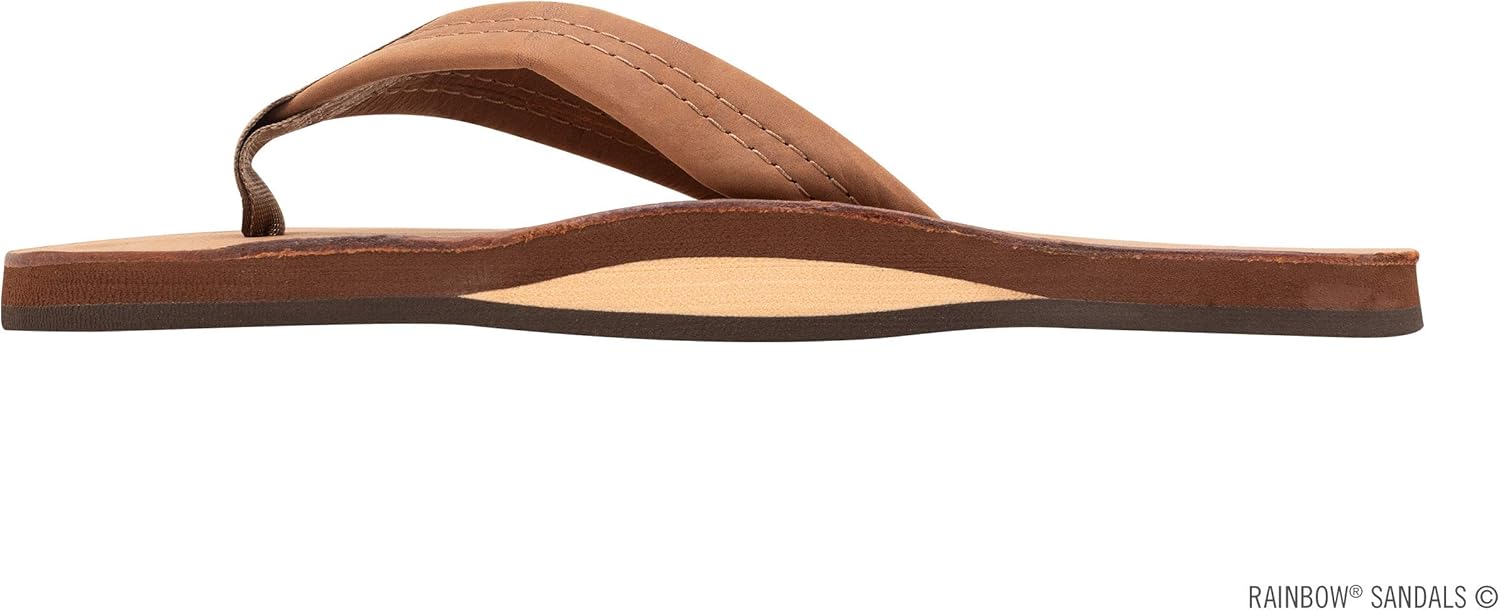Мужские сандалии Rainbow Single Layer Premier из кожи Rainbow Sandals, Redwood — фото 2