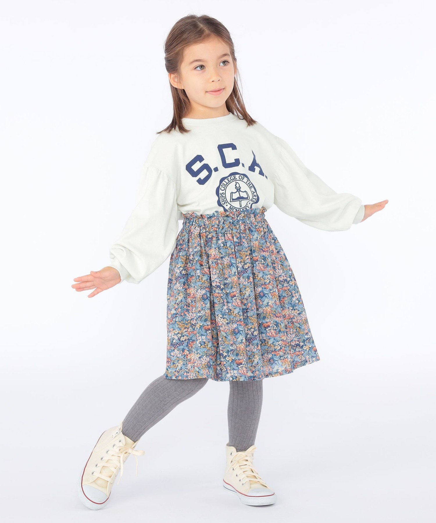 Футболка с длинным рукавом RUSSELL ATHLETIC: 100-150 см SHIPS KIDS, Off white