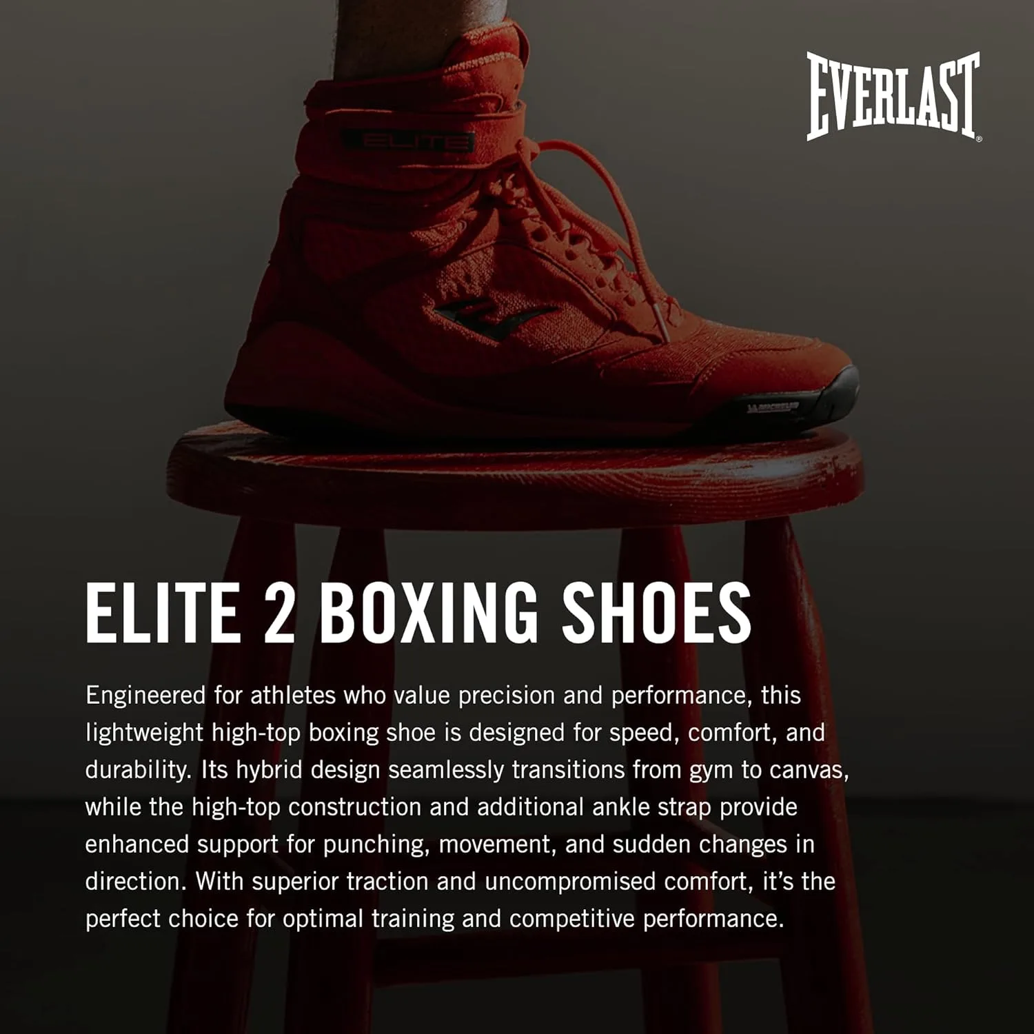Кроссовки Everlast Elite V2, красный — фото 3