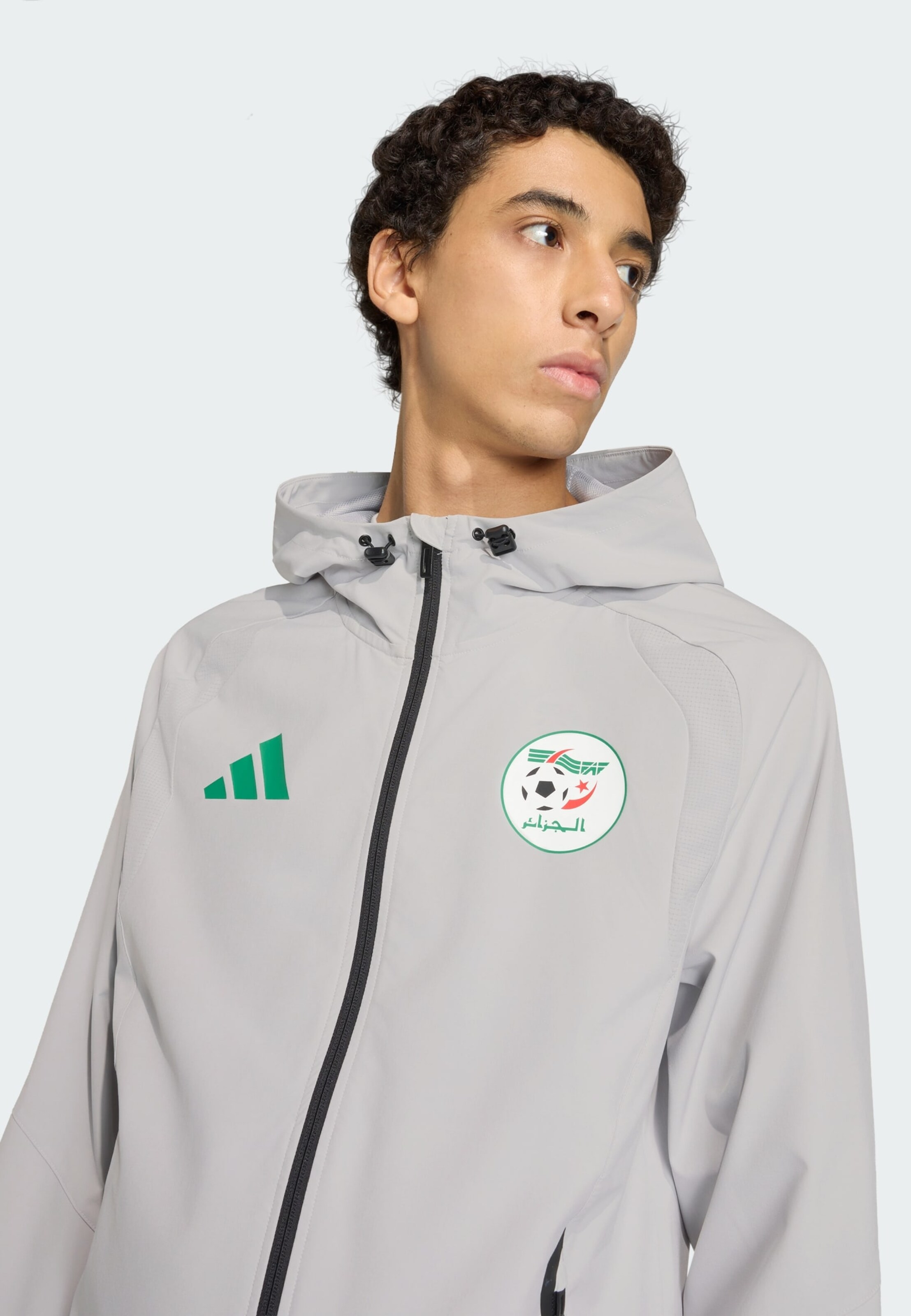 Adidas Performance Спортивная куртка 'Algerien Tiro Tech' в сером цвете — фото 4