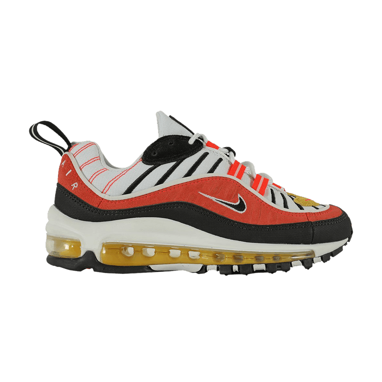 

Кроссовки Nike Air Max 98 GS 'Black Bright Crimson', черный
