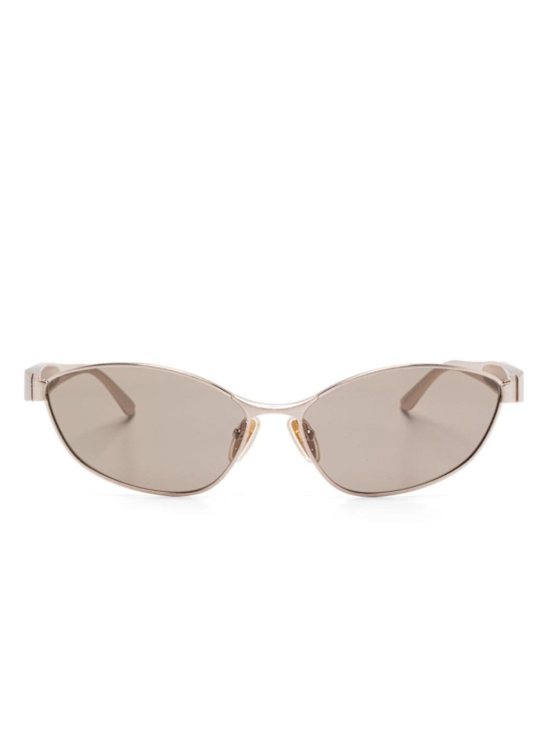 

Balenciaga Eyewear солнцезащитные очки в овальной оправе, золотой