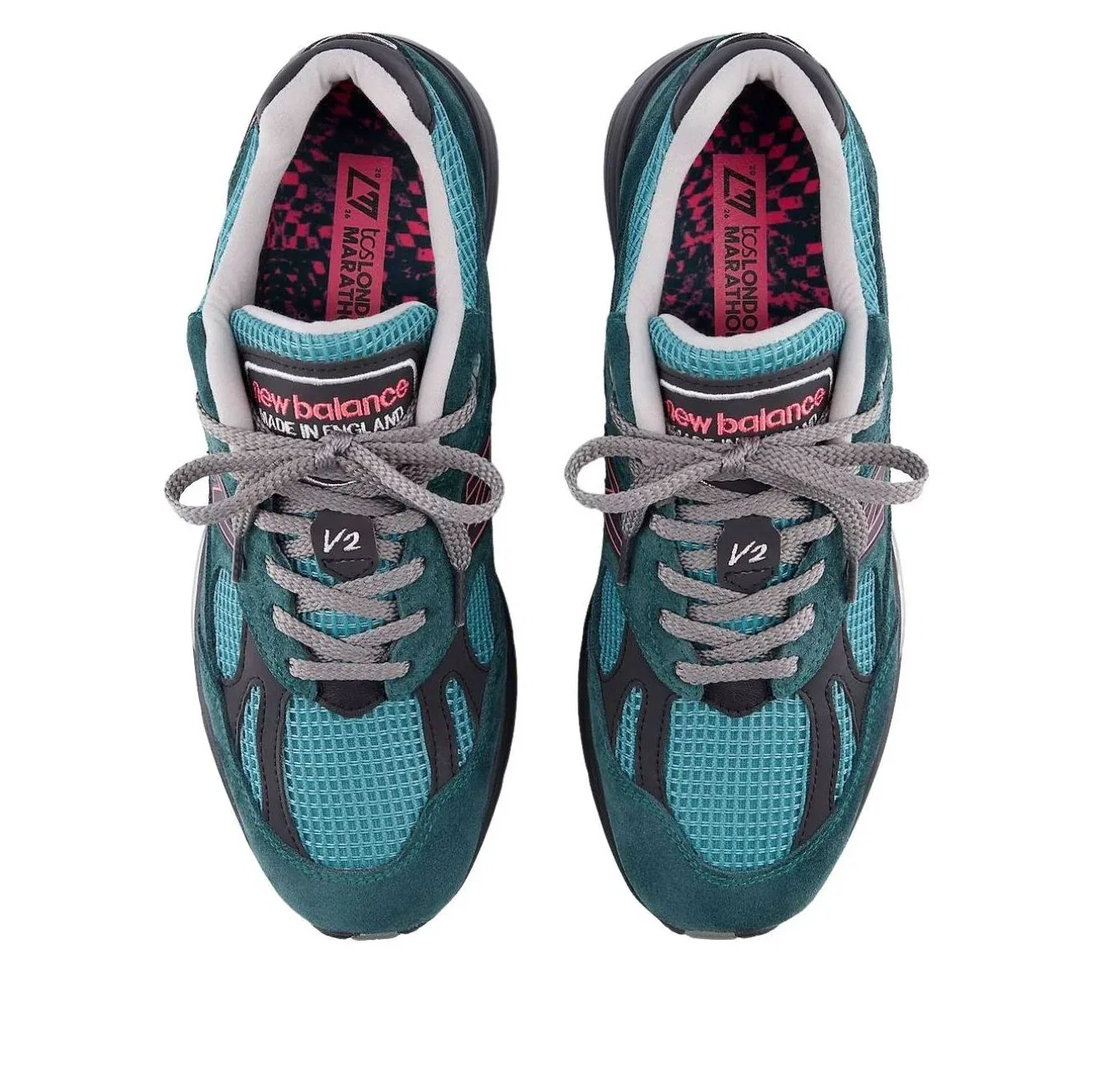 Кроссовки New Balance 991v2 'London Marathon' U991LM2, бирюзовый — фото 3