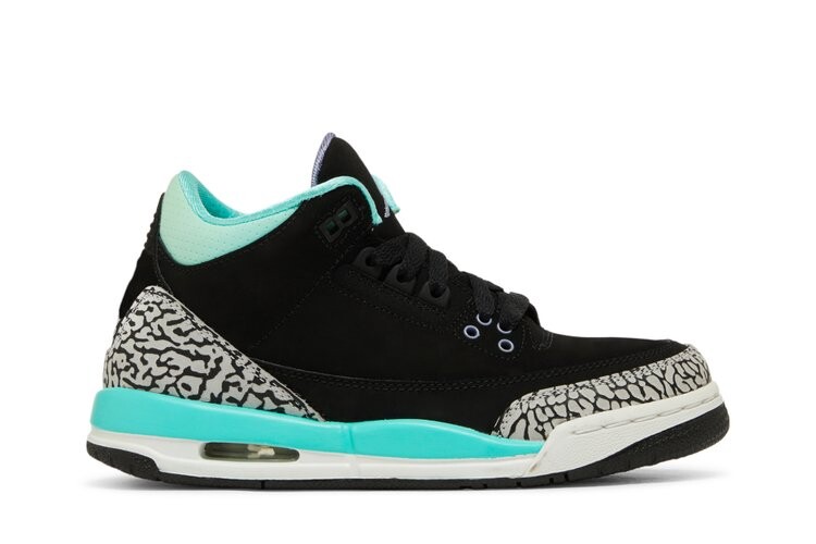 

Кроссовки Air Jordan 3 Retro GG 'Black Mint', черный