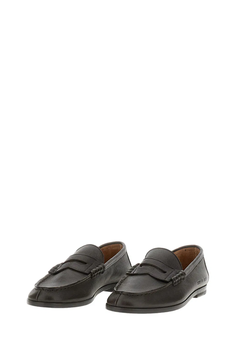 Кожаные лоферы без шнурков Common Projects, коричневый — фото 2