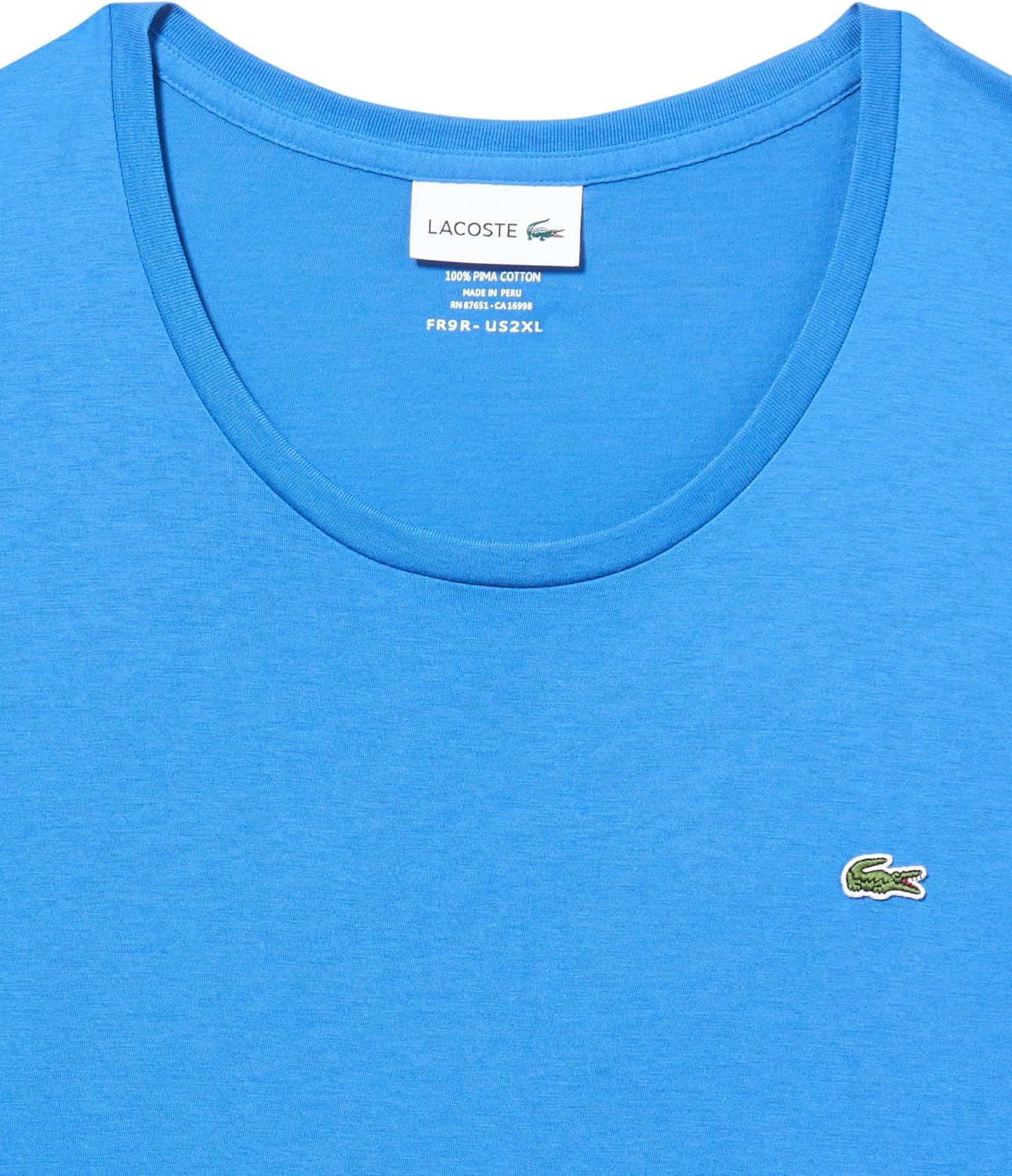 Футболка Lacoste Mens Tall Fit, с V-образным вырезом и коротким рукавом, Ladigue — фото 2
