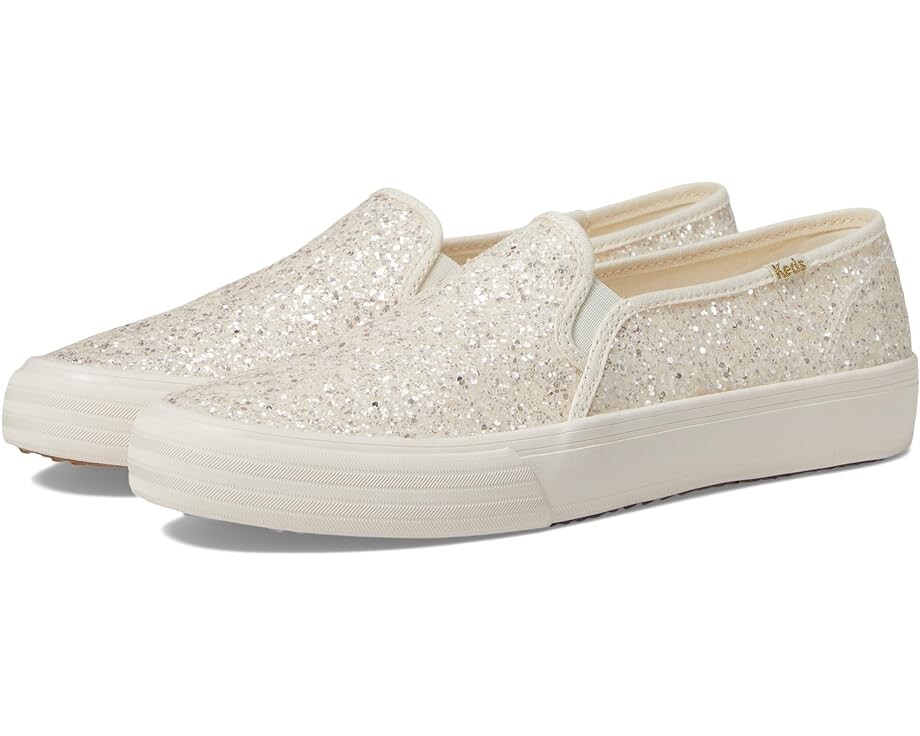 

Кроссовки Keds Double Decker Glitter, цвет Cream