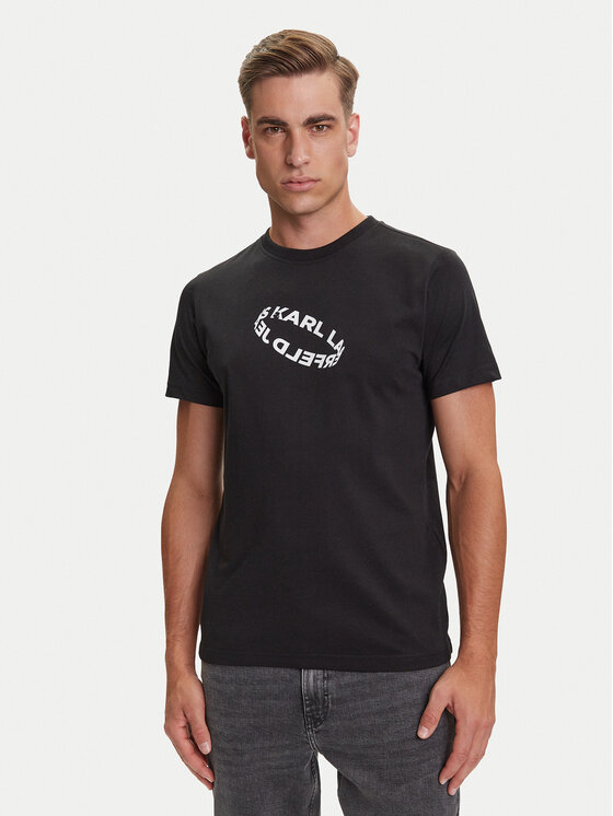 

Футболка slim fit A3M17037 Karl Lagerfeld Jeans, чёрный