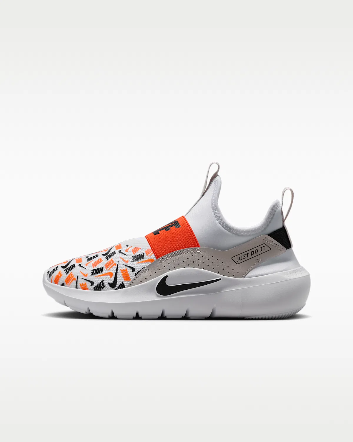 Кроссовки Nike Flex Runner 4 для детей, White/Safety Orange/Vast Grey/Black