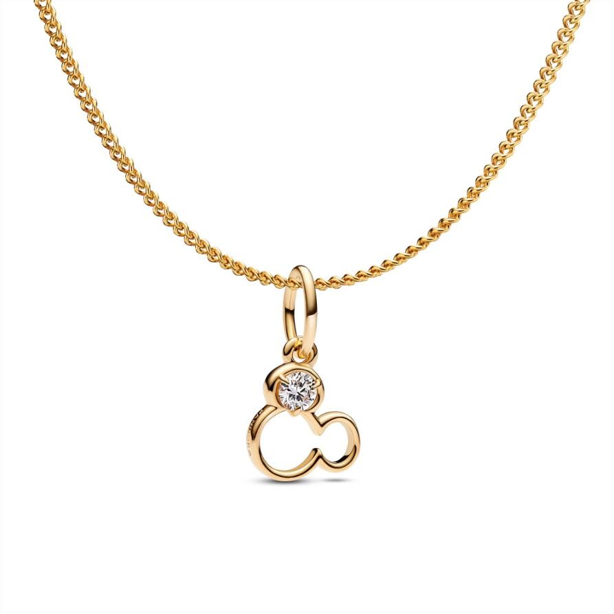

Подарочный набор Pandora Mickey Mouse Silhouette Charm Necklace Set, покрытие - золото