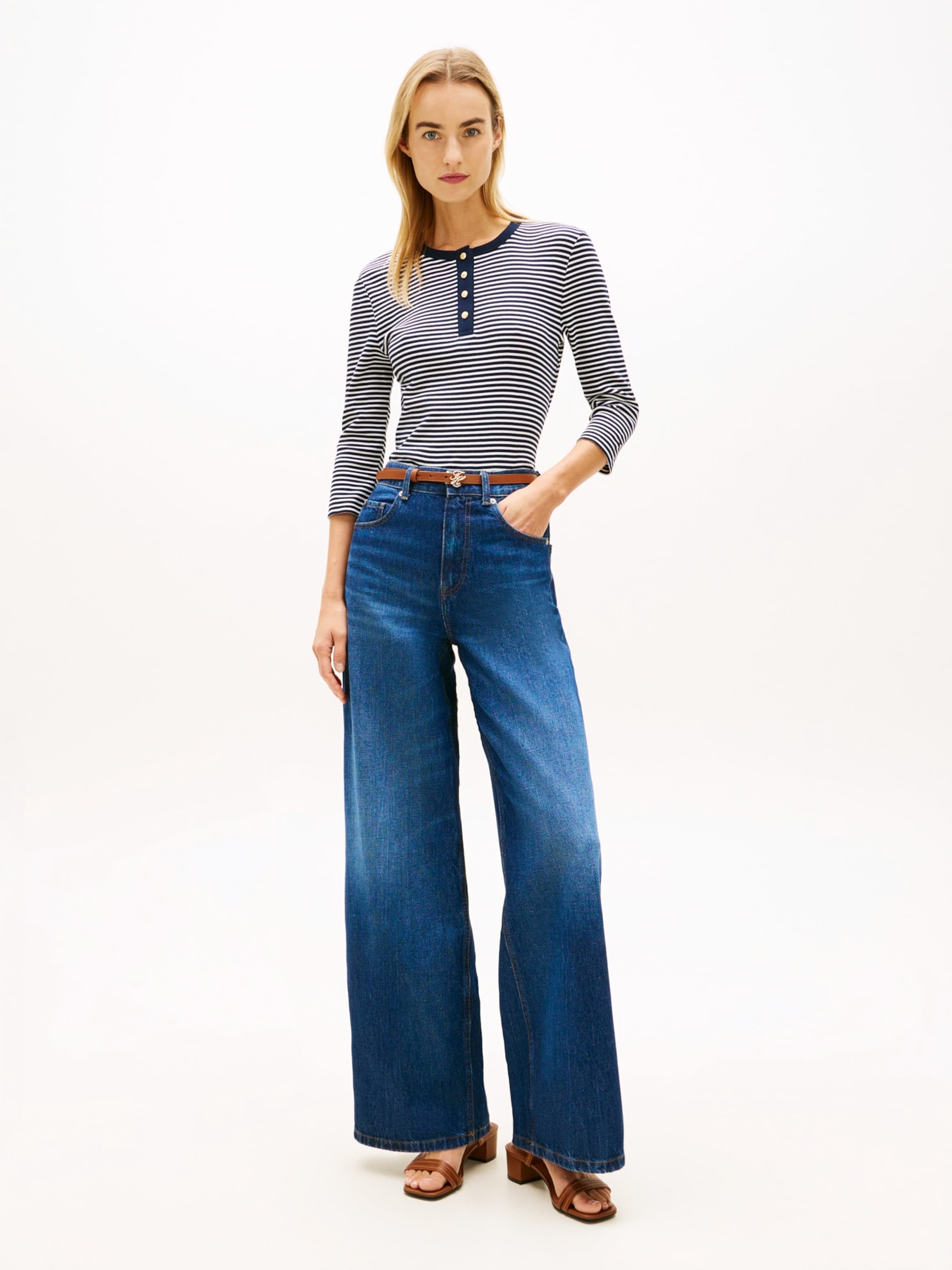 TOMMY HILFIGER Лонгслив в цвете Navy — фото 4