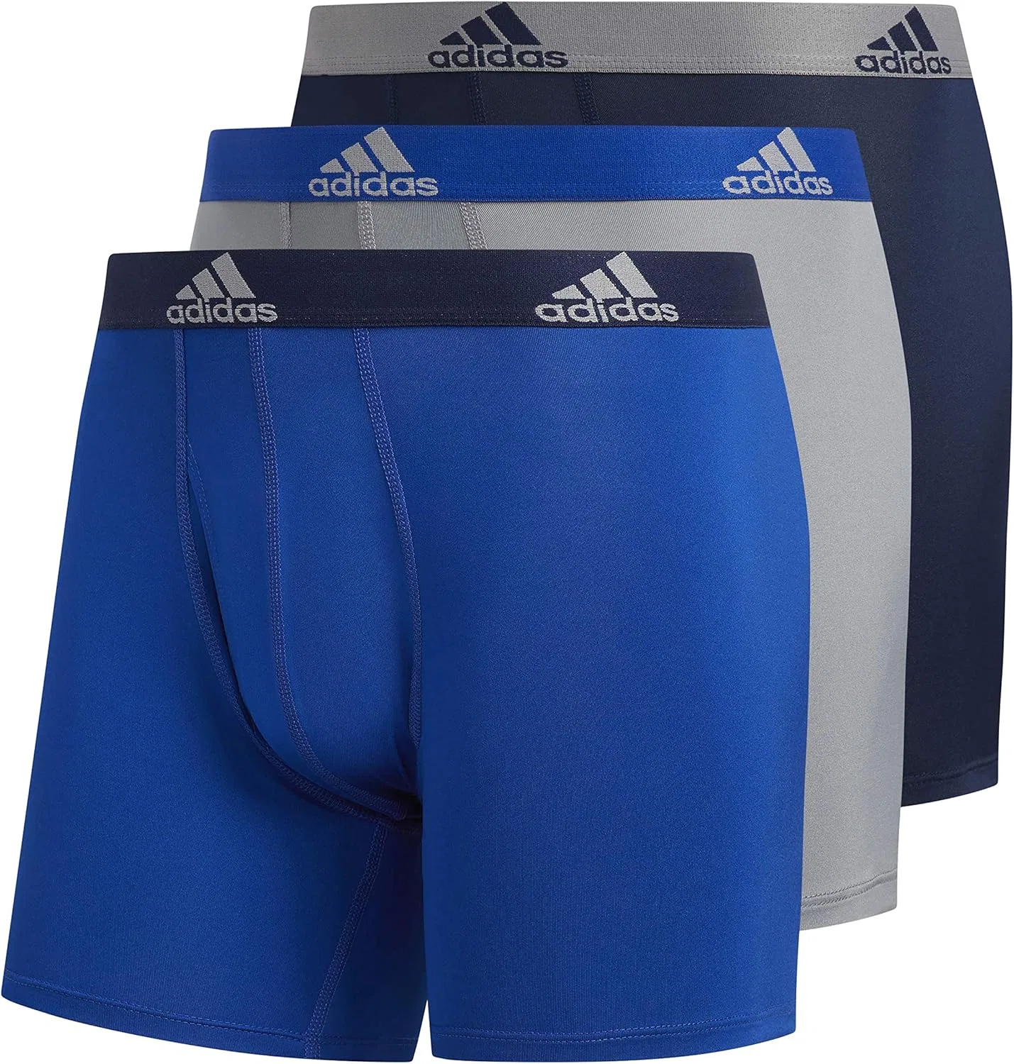 Боксеры мужские, набор 3 шт., Adidas, Navy