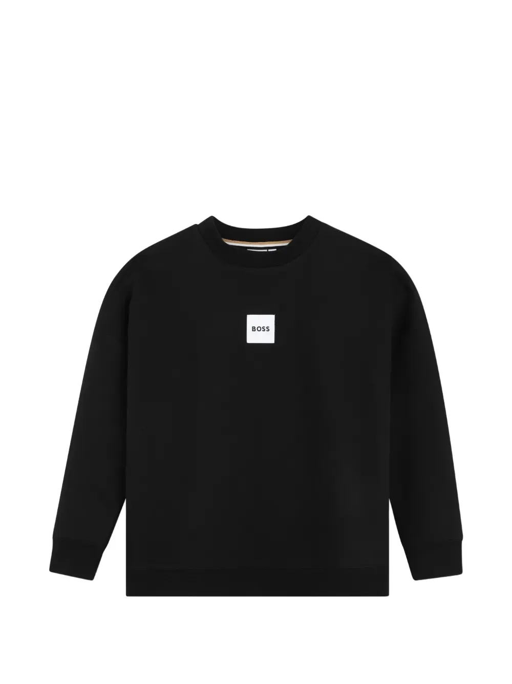 Толстовка с нашивкой-логотипом BOSS Kidswear, черный