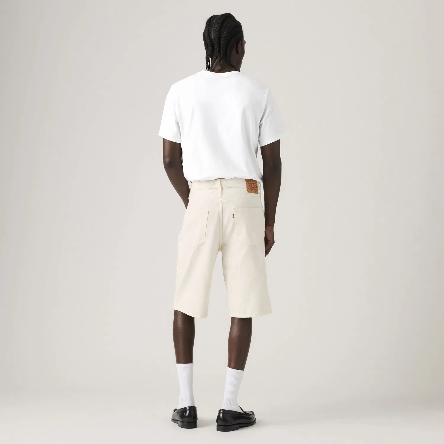 469 Свободные мужские шорты 12 дюймов Levi's, White — фото 3