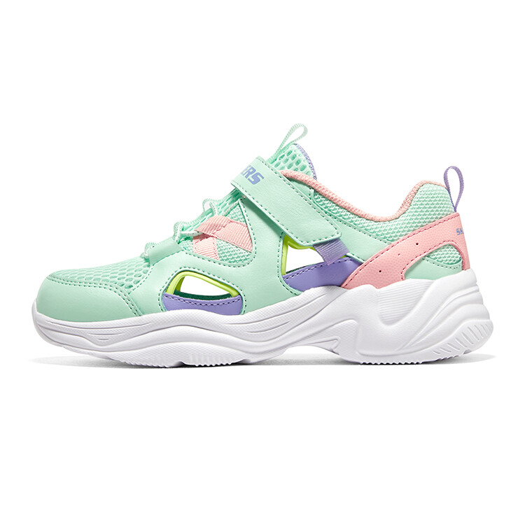 

Девочки Детские Кроссовки Детские Низкие Зеленые Skechers, зеленый