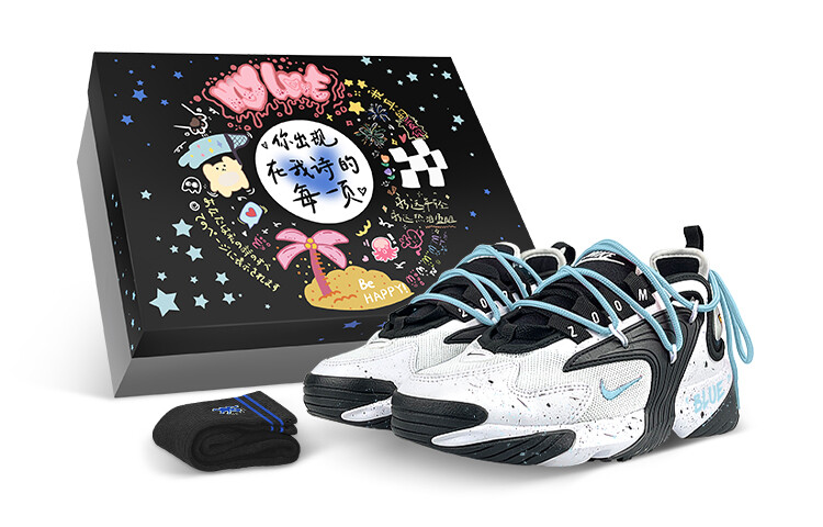 

Кроссовки Zoom 2K Running Unisex Low-top Black/white/blue Nike, Белый, Кроссовки Zoom 2K Running Unisex Low-top Black/white/blue Nike