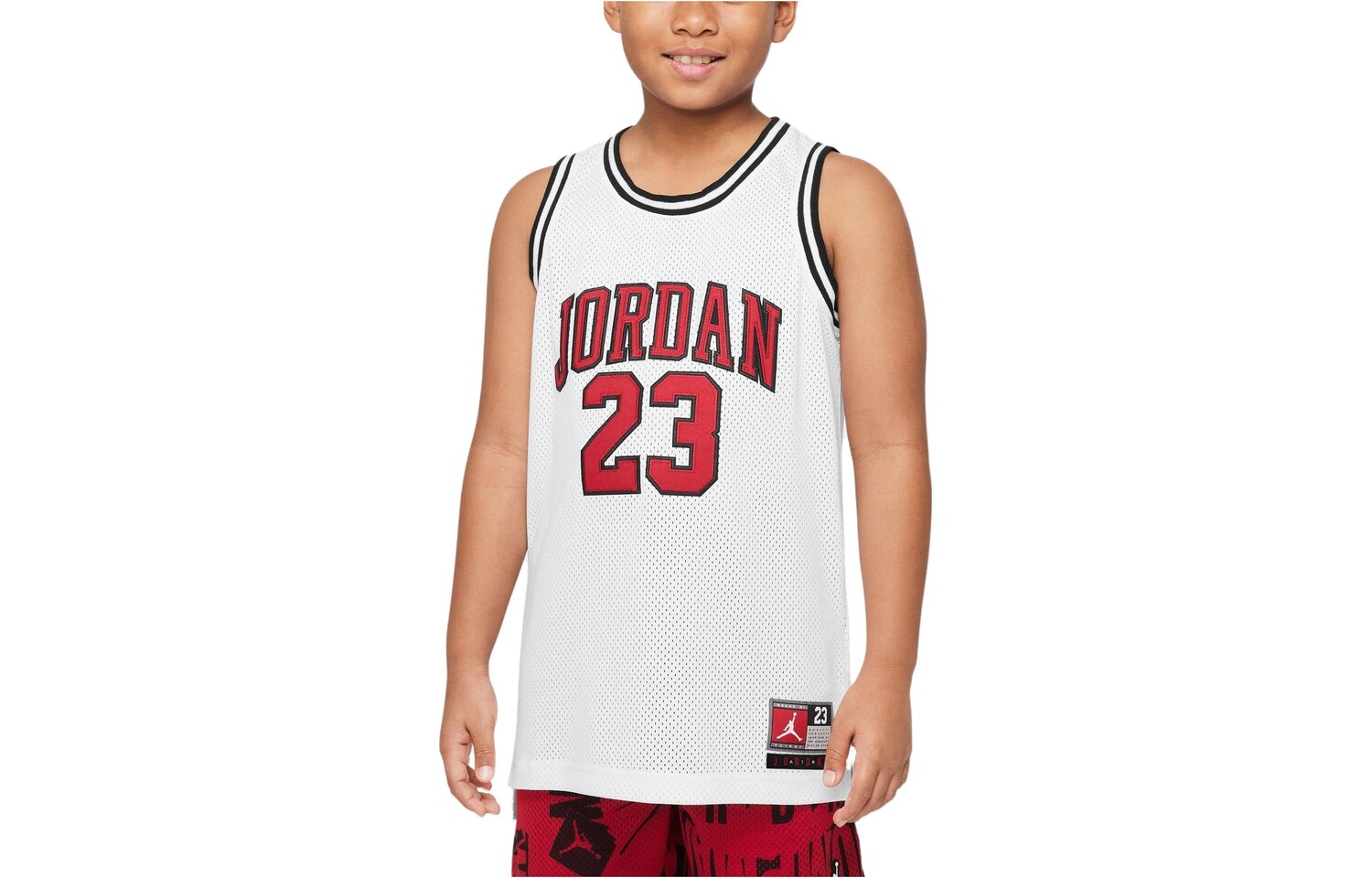 

Детская баскетбольная рубашка Jordan Kids, цвет White