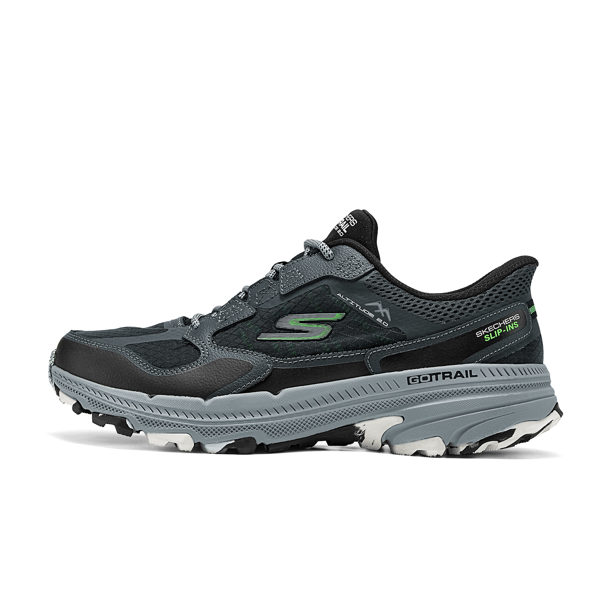 

Skechers Кроссовки для бега GO RUN Trail Altitude 2.0 Low Top мужские, черно-серые