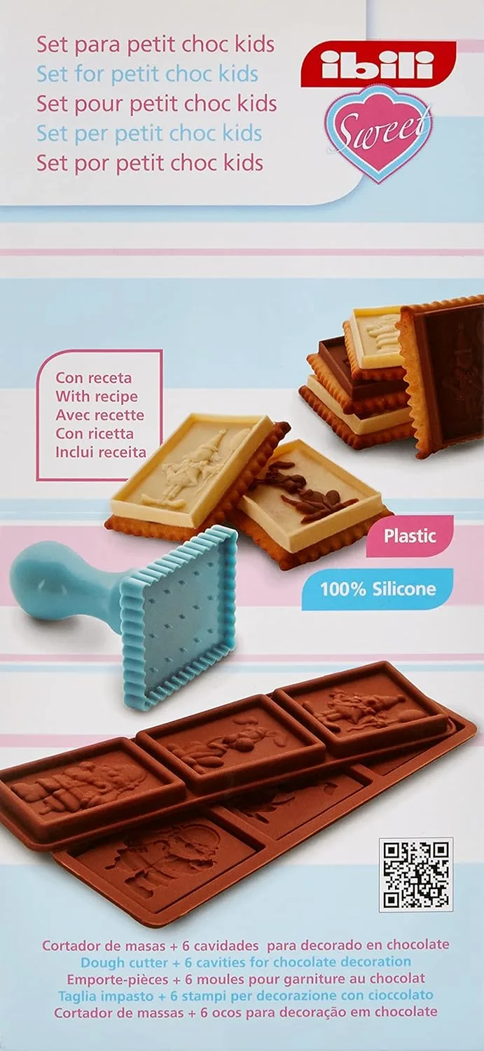 IBILI Chocolate kit Petit Kids из силикона, светло-голубой, 20 x 5 x 6.5 см — фото 2