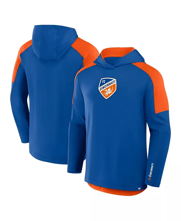 

Мужская синяя толстовка FC Cincinnati Red Card Transitional с капюшоном Fanatics