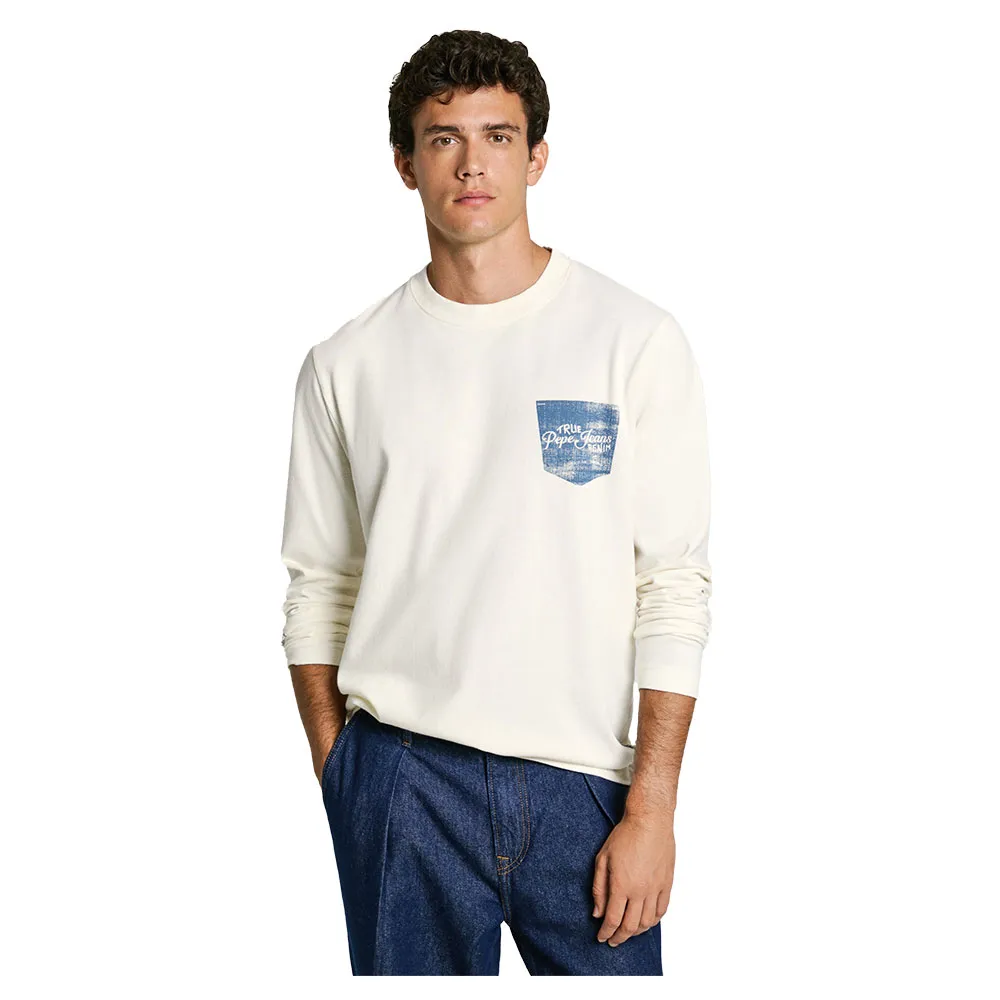 

Футболка с длинным рукавом Pepe Jeans Sidney, белый