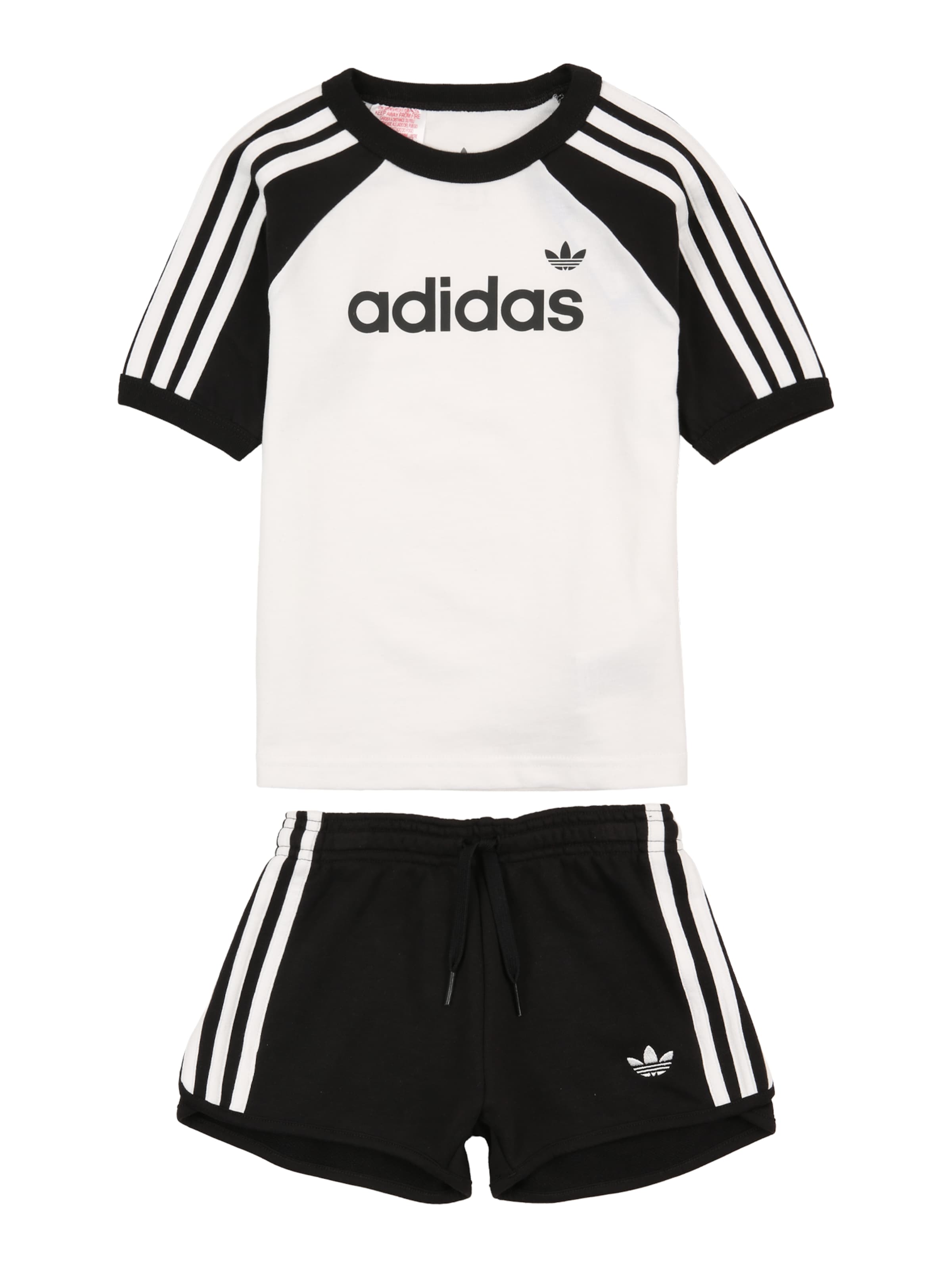 

Adidas Originals Спортивный костюм в черном и белом цветах