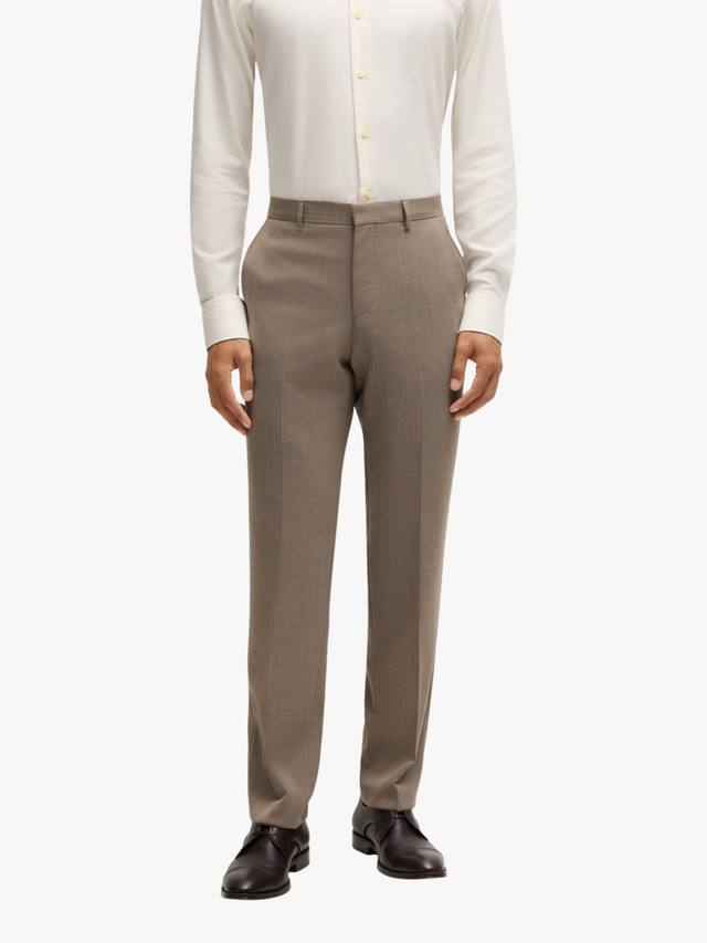 

Брюки для костюма из полушерстяной смеси leon HUGO BOSS, цвет Medium Beige