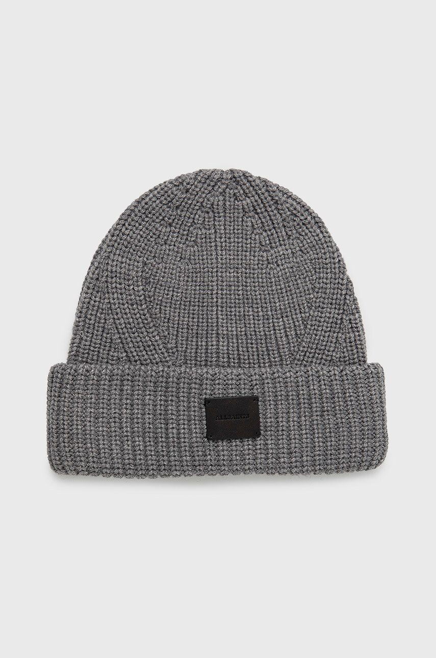 

Шапка из смесовой шерсти AllSaints, серый