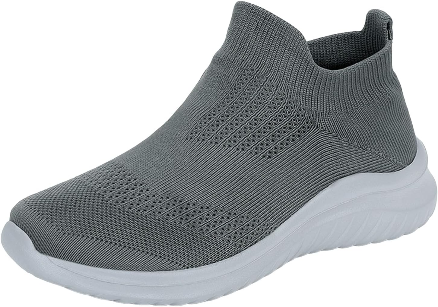 

Мужские кроссовки IWIHMIV Slip On для ходьбы, тенниса и бега, легкие, дышащие, повседневные и для тренировок, серый