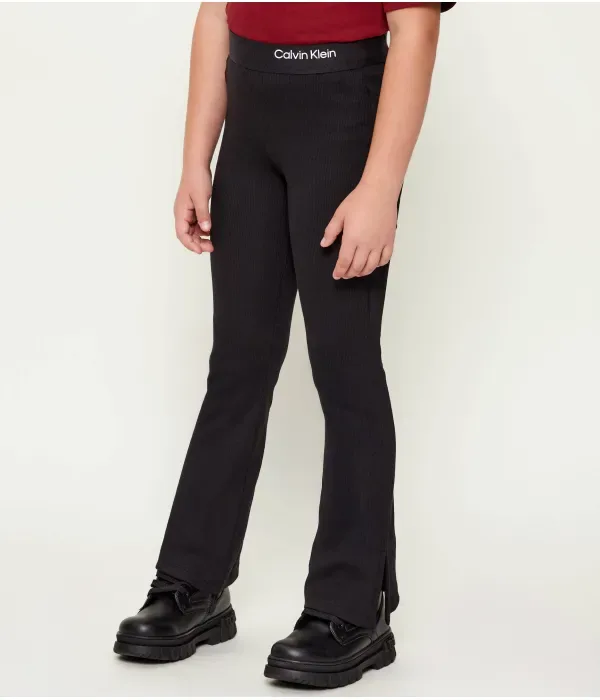 Леггинсы flare fit Calvin Klein Jeans, черный