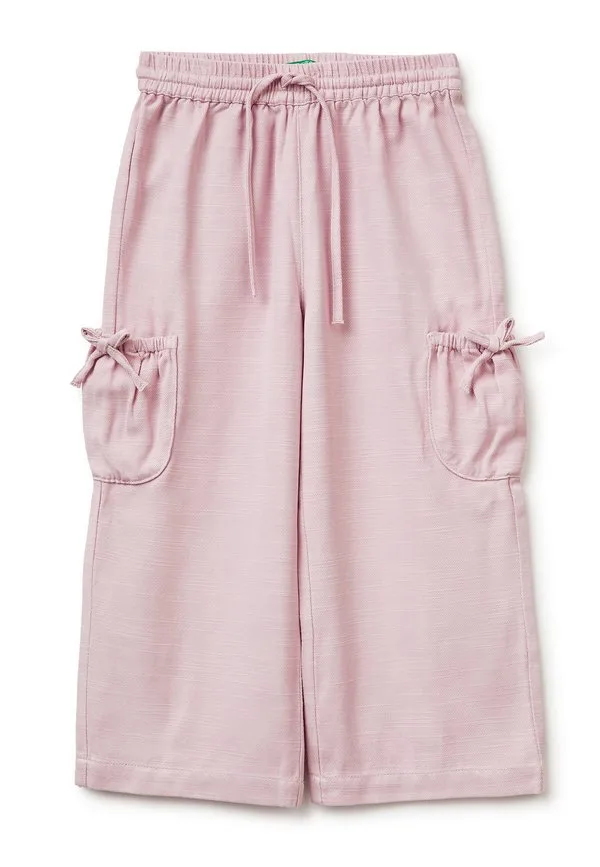 Брюки с широкими штанинами и карманами United Colors Of Benetton, Pink