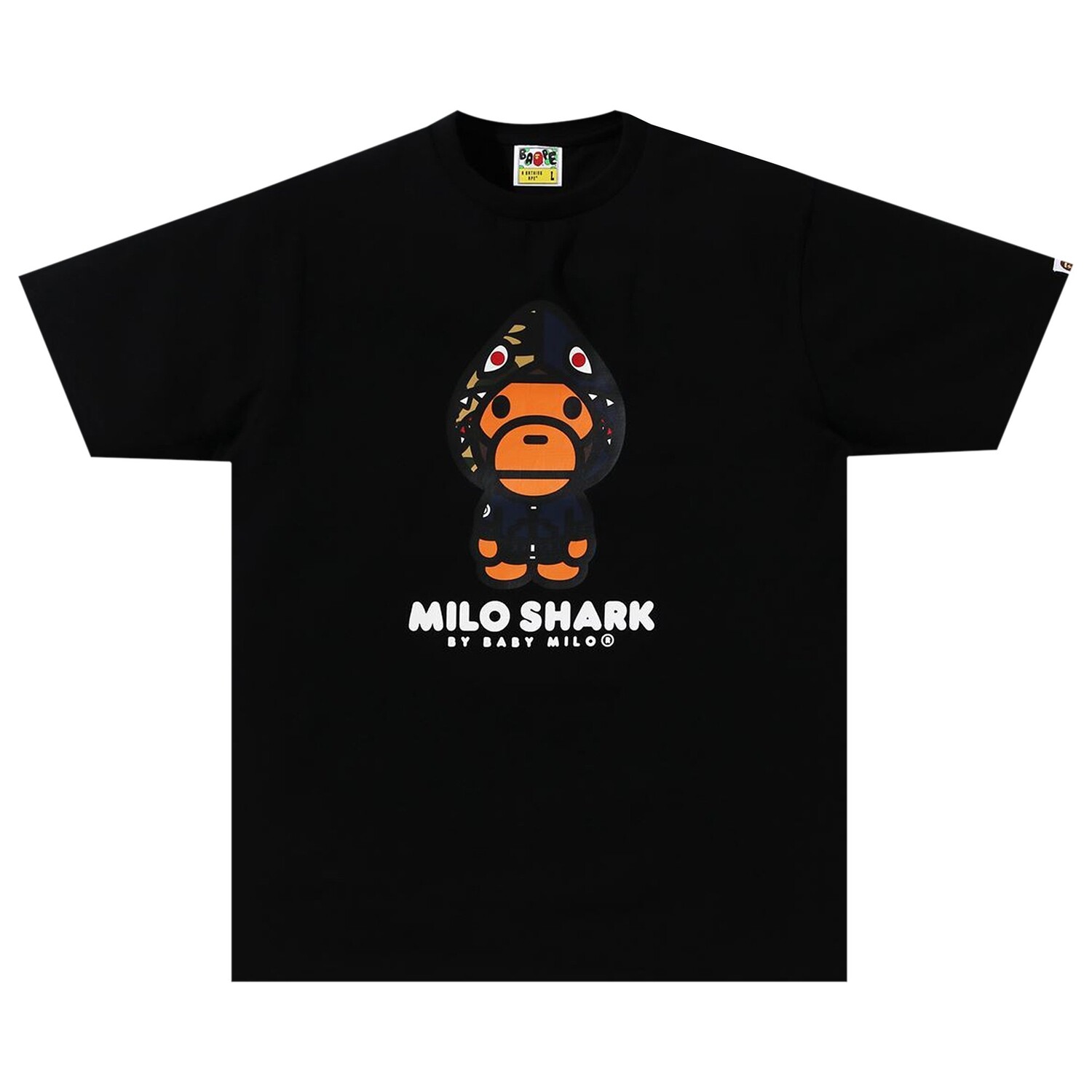 

Футболка BAPE Milo Shark, цвет Черный/Темно-синий